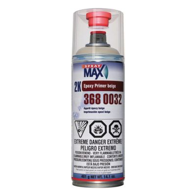 SMX3680032 image(0) - SprayMax 3680032 Universal 2K Epoxy Primer Filler, Beige, 8.1 to 1.2 sq-ft Coverage, 12 hr Dry Curing