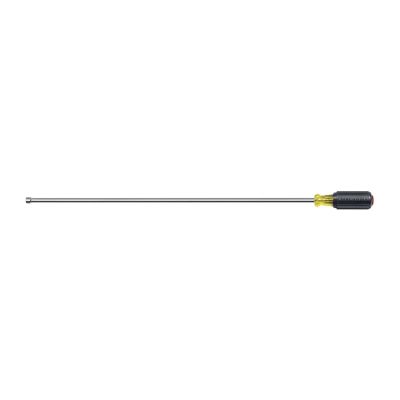 KLE6124INS image(0) - Klein Tools Insulated Screwdriver, 1/8-Inch Slotted, 4-Inch Round Shank