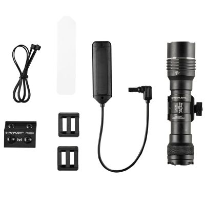 STL89015 image(0) - Streamlight ProTac Rail Mount HP-X Pro - System - Includes Jack-Cap Tail Cap Switch, M-LOK Mount, Mounting Hardware, Allen Wrench, Straight Momentary Pressure Switch, and (2) CR123A Lithium Batteries - Box - Black