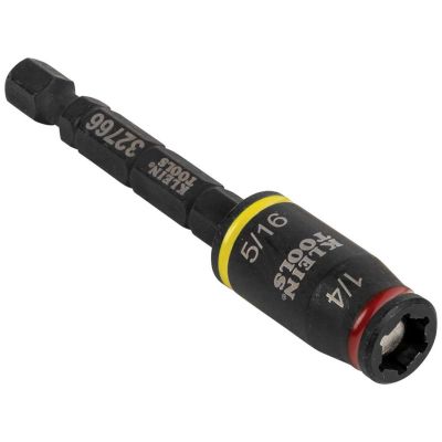 KLE32768 image(0) - Klein Tools 3-in-1 Impact Flip Socket Set, 1/4-Inch, 5/16-Inch, 2-Piece