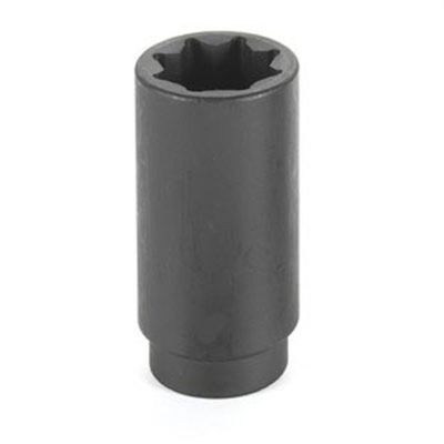 GRE2518SD image(0) - Grey Pneumatic 1/2" Drive x 9/16" Deep - 8 Point Socket
