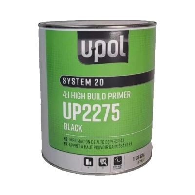 UPO2275 image(0) - U Pol Products SYSTEM 20 National Rule 4:1 High Build Primer - 1 Gallon Tin - Black