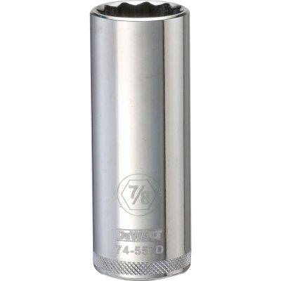 DWTDWMT74557OSP image(0) - DEWALT 001Pc 12Dr Deep Socket-12Pt-7/8