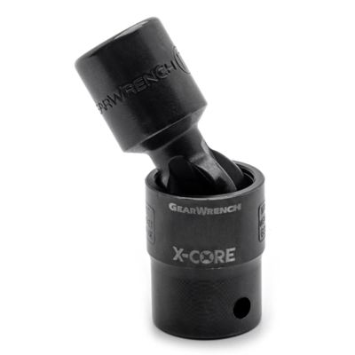 KDT84483 image(0) - GearWrench 3/8 Inch Drive 6 Point Standard X-Core Pinless Impact Universal SAE Socket 9/16 Inch