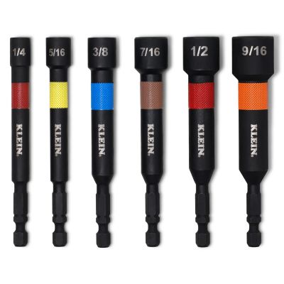 KLE32960A image(0) - Klein Tools Fastbit Tru-Grip Screwdriver, Phillips, Slotted Bits