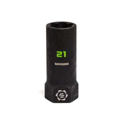 GETXCM21D image(0) - Grip Edge Tools 21mm 1/2" Dr RPT socket extractor with FORS (deep length)
