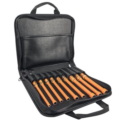 KLE33524 image(0) - Klein Tools Nut Driver Set, 1000V Insulated, 9-piece