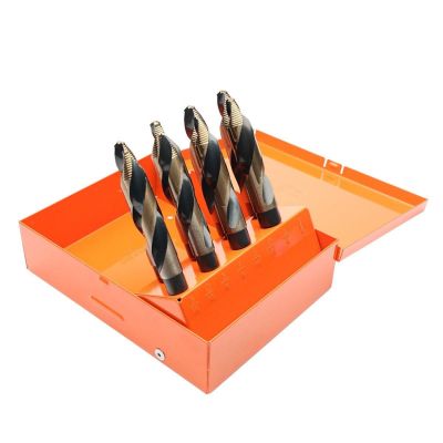 KNK8KK12SP image(0) - KnKut KnKut 8 Piece Step Point 1/2" Reduced Shank Drill Bit Set 9/16"-1" by 16ths