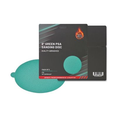 HITDAP8040JP image(0) - High Teck Products (5 pcs pack) 8" GREEN PSA Sanding Disc 40 Grit