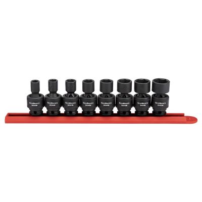 KDT84917N image(0) - GearWrench 8 Piece 3/8 Inch Drive 6 Point Standard Universal Impact SAE Socket Set