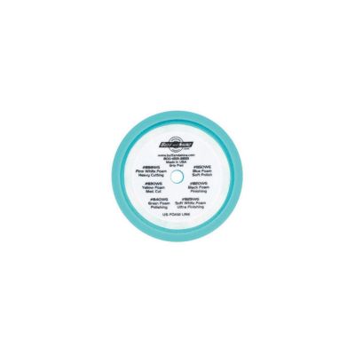 BUF852WG image(0) - Buff And Shine 852WG Convoluted Face Buffing Grip Pad, 8 in Dia, 1-1/2 in THK, Hook and Loop Attachment, Light Blue