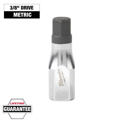 MLW45-34-1058 image(1) - Milwaukee Tool 3/8" Drive 12mm Hex Bit Socket