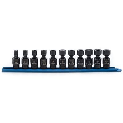 KDT84975 image(1) - GearWrench 11 Piece 3/8 Inch Drive 6 Point Standard X-Core Pinless Universal Impact Metric Socket Set