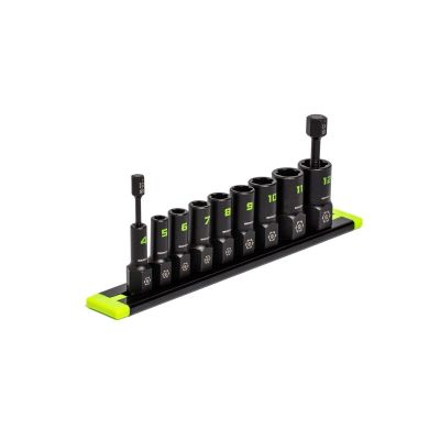 GETXAM9S image(0) - Grip Edge Tools 9-PC 1/4" Drive Metric RPT Socket Extractor set (Standard Length)