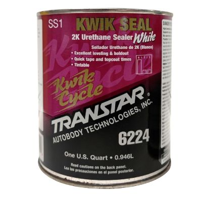 TRP6224 image(0) - Transtar Autobody Products 6224 - Kwik Seal 2K Urethane Sealer - 1 qt Can - White - 4:1:1 Mixing - 560 sq-ft/ Gallon at 1 mil Coverage