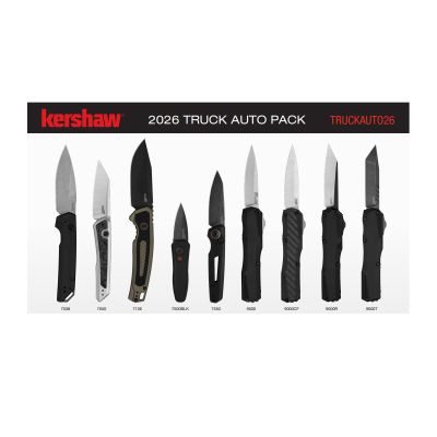 KERTRUCKAUTO26 image(0) - Kershaw 2026 Truck Auto Pack Automatic Knife Bundle with Launch and Livewire Models -  Cannot Ship to CA, CT, DE, MN. Contact Sales Rep. - 9 Pack