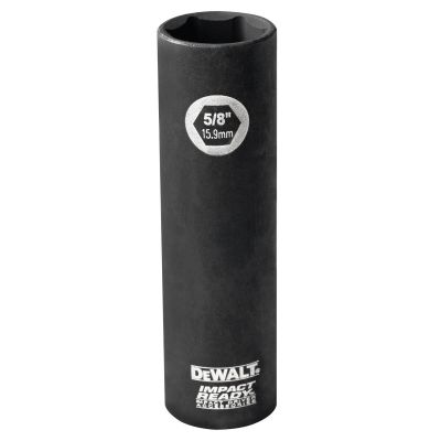 DWTDW22882 image(0) - DEWALT 5/8-Inch Impact Ready Deep Socket For 1/2-Inch Drive