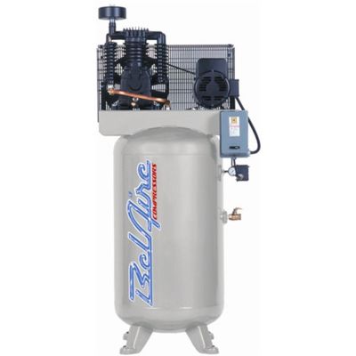 IMC318V image(0) - IMC (Belaire) 5 HP 80 Gallon 175 PSI 230 Volt Air Compressor 5 HP 80 Gallon Vertical 175 PSI 230 1 60 16.6 CFM T39 Pump 184 T Frame Motor w starter