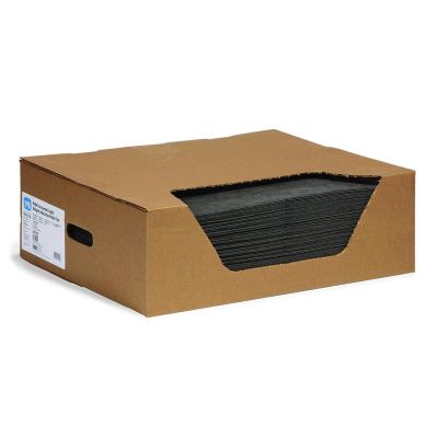 NPG25100 image(0) - New Pig Medium-Weight Absorbent Mat Pads in Dispenser Box - 15 x 20  Inch - 100 Pads