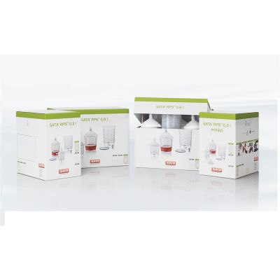 SAT1010488 image(0) - SATA RPS Cup, 0.6L, Std Lid, 200m Plug-In Sieve, Qty 60