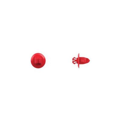 DCO9946PK image(0) - Disco Automotive Hardware 9946PK Fender Molding Retainer, 17 mm Dia Head x 13 mm L Stem x 23/64 in Hole, Nylon, Red