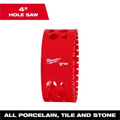 MLW49-56-5684 image(0) - Milwaukee Tool  4 Inch Diamond Max Hole Saw