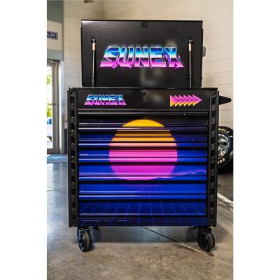 SUN8056FDBKSYNTH image(0) - SUNEX Premium Full Drawer Service Cart - SYNTH