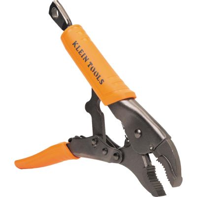 KLE38611 image(0) - Klein Tools Long Nose Locking Pliers, 6-Inch