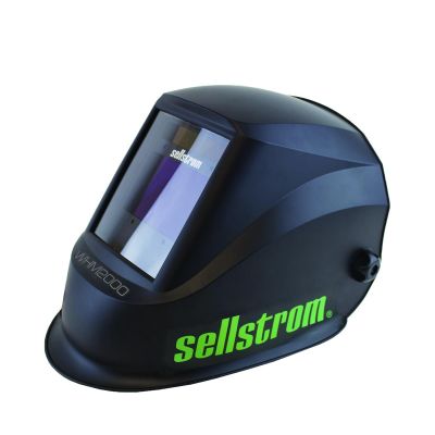SRWS26200 image(0) - Sellstrom Welding Helmet - Auto Darkening - Thermoplastic - 3.94" x 2.36" Viewing Area - Shade 4/9-13 Variable ADF - Ratcheting Headgear - Black - Advantage Plus Series