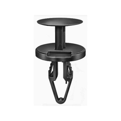 AVC20988 image(0) - AUVECO 20988 Push-Type with Closed End Air Distributor/Windshield Defroster Retainer, 18 mm Dia Head, Nylon, Black