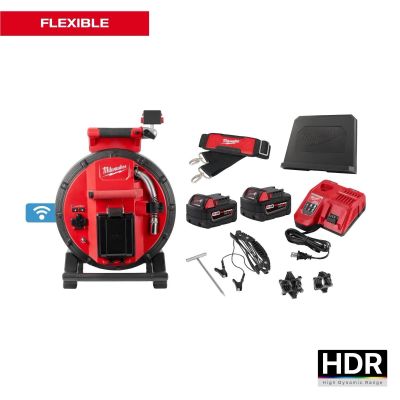 MLW3972-22 image(0) - Milwaukee Tool M18 100 Feet Flexible Modular Pipeline Inspection System