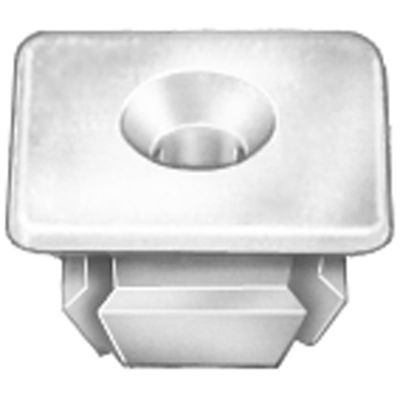 AVC13933 image(0) - AUVECO NYLON GRILLE NUT #8 OR #10 SCREW SIZE 1/2 HEAD