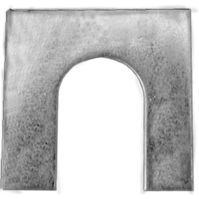 AVCAP5077 image(0) - AUVECO AP5077 Shim, 1/8 in THK x 1/2 in Slot x 1-1/8 x 1-1/8 in, Zinc