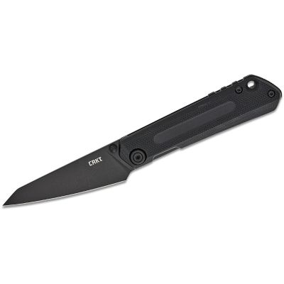 CRK2670 image(0) - CRKT (Columbia River Knife) Straight D2 Oxide Plain Blade Folding Knife with Frame Lock G10 Handle - Black