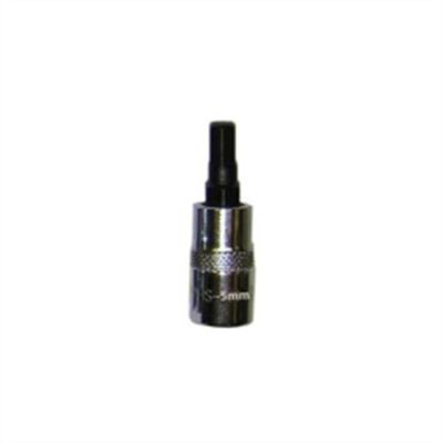VIMHMS-5MM image(1) - VIM Tools 5 mm Hex Bit, Satin Chrome 1/4 Inch Square Drive Bit Holder