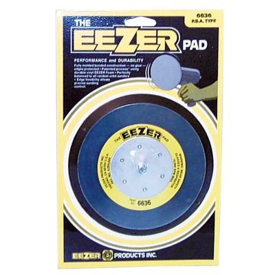 EEZ6636 image(0) - Eezer Products 6636 Standard-Duty Round Sanding Pad, 6 in Dia, 5/16-24 Arbor/Shank, Epoxy Fiberglass, PSA Attachment