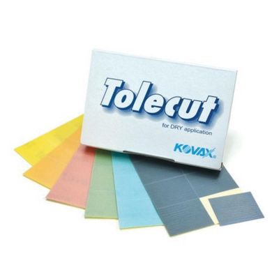 EAG1911526 image(0) - Eagle Abrasives, Inc. KOVAX Tolecut 191-1526 8-Cut File Sheet, 70 mm W x 114 mm L, 1200 Grit, Dry, Stickon (PSA) Attachment, Orange