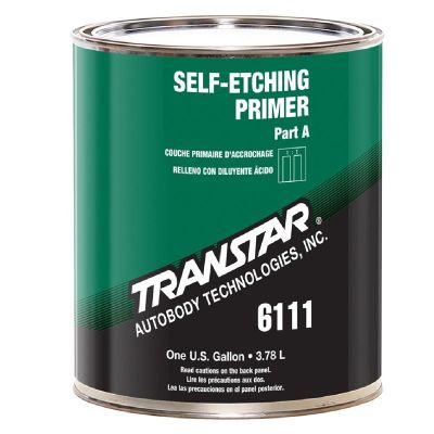 TRP6111 image(0) - Transtar Autobody Products 6111 - Self-Etching Primer - 1 Gallon Can - Olive Green - 1:1 Mixing - 213 sq-ft/ Gallon at 1 mil Coverage