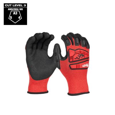 MLW48-73-8132 image(0) - Milwaukee Tool Impact Cut Level 3 Coated Nitrile Dipped  Glove - L