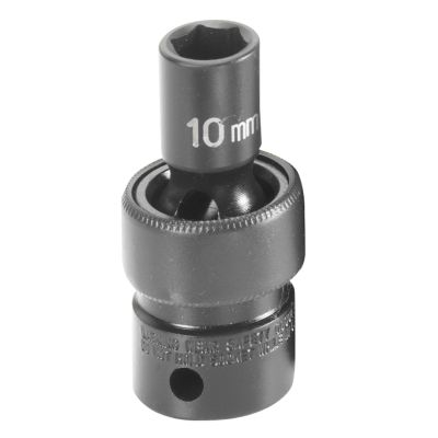 GRE1010UM image(0) - Grey Pneumatic 3/8" Drive x 10mm Standard Universal Socket