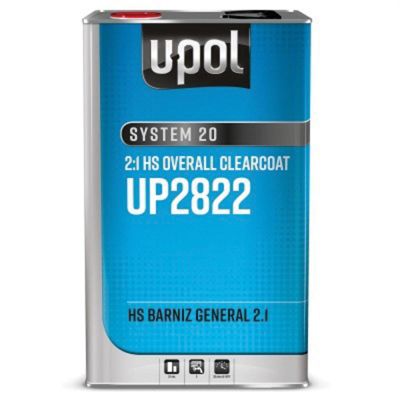 UPO2822 image(0) - U Pol Products SYSTEM 20 UP2822 National Rule HS Overall Clearcoat, 5 Liter Tin, Gloss, 2:1 Mixing