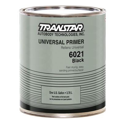 TRP6021 image(0) - Transtar Autobody Products 6021 - Universal Primer - 1 Gallon Can - Black - 1:1-1 1/2 Mixing - 358 sq-ft/ Gallon at 1 mil Coverage