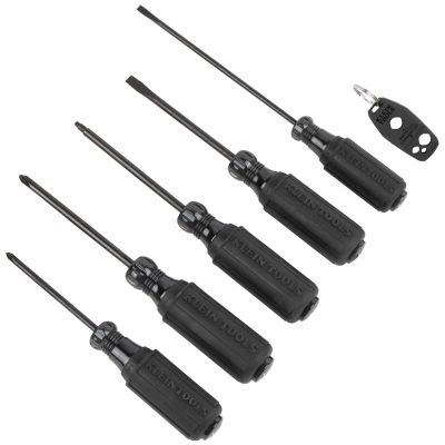 KLE85442 image(0) - Klein Tools Screwdriver Set, 1/4 Keystone and #2 Phillips, Cushion-Grip, 2-Piece