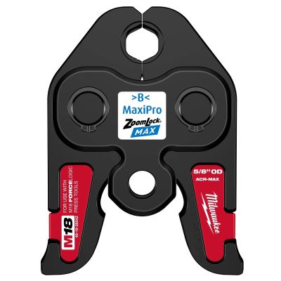 MLW49-16-2654Z image(0) - Milwaukee Tool 5/8 Inch ZoomLock&reg; MAX Press Jaw for M18 FORCE LOGIC Press Tools