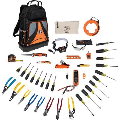 KLE80141 image(0) - Klein Tools Pro Tool Set with Tool Backpack, 41-Piece