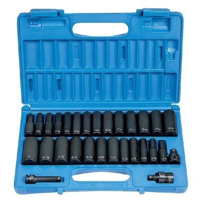 GRE1229DM image(0) - Grey Pneumatic 3/8" Drive 29 Piece Deep SAE/Metric Set