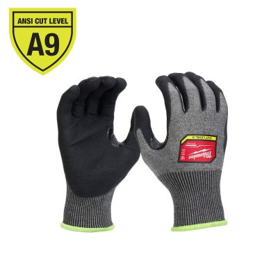 MLW48-73-7034 image(0) - Milwaukee Tool Cut Level 9 High-Dexterity Nitrile Dipped Gloves -XXL