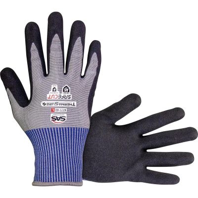 SAS6777-05 image(0) - SAS Safety SafeCut ThermaSure Cooling Nitrile Coated Palm Gloves - A5 Cut Level - Bulk - 2X-Large
