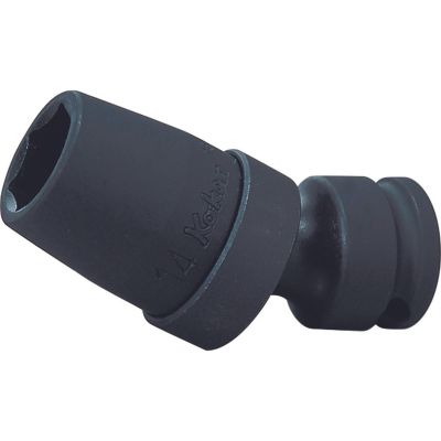 KKN13440M-22 image(0) - Ko-ken USA 13440M-22 3/8 Sq. Dr. Universal Socket 22mm 6 point Length 61mm