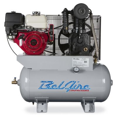 IMC4G3HHL image(0) - IMC (Belaire) 13 HP 30 Gallon 175 PSI Air Compressor 13 HP Honda GX 390 Gas Drive 30 Gallon Horizontal 175 PSI 23 CFM C1 Pump